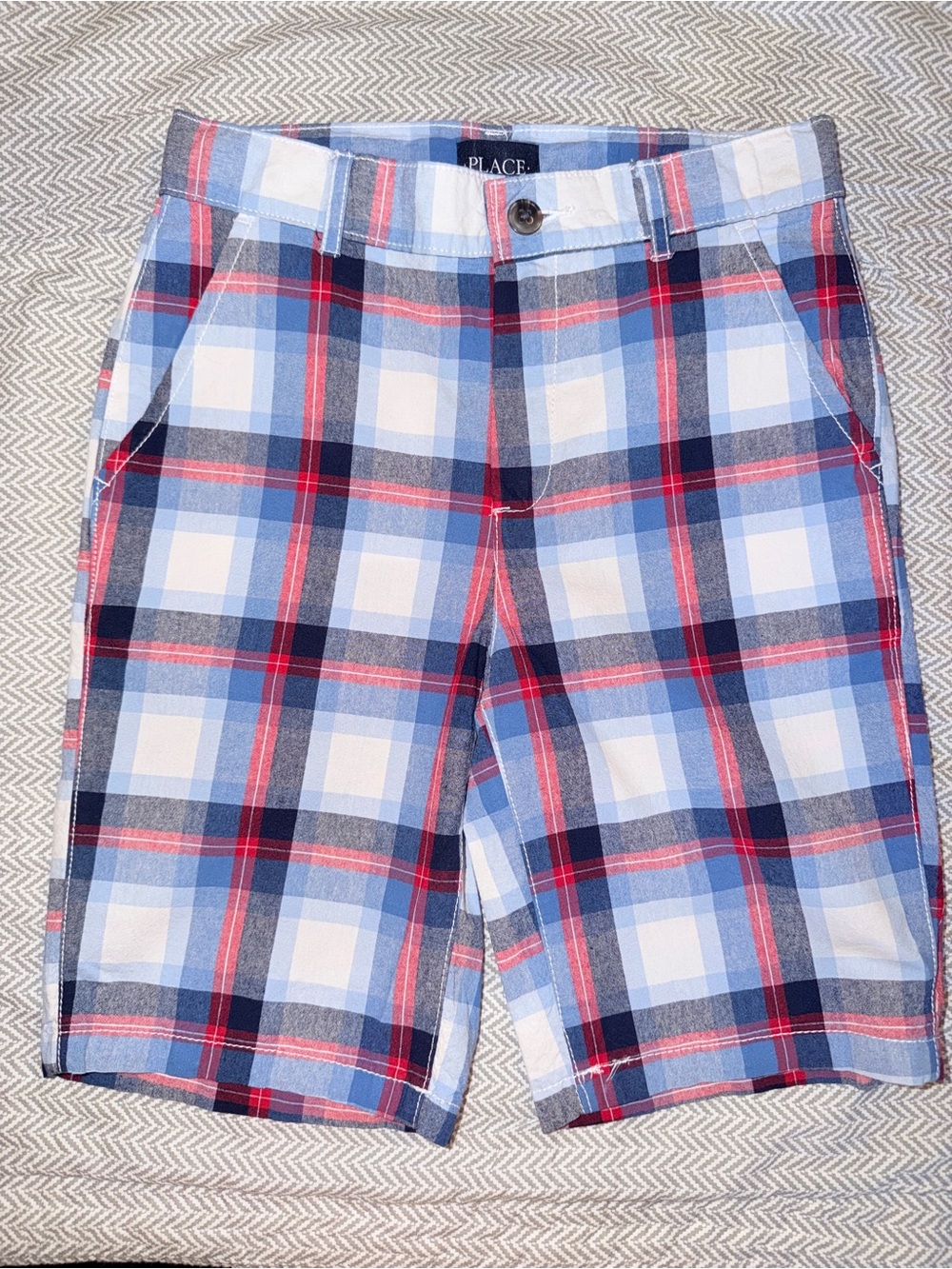 The Children’s Place Boys Plaid Chino Shorts